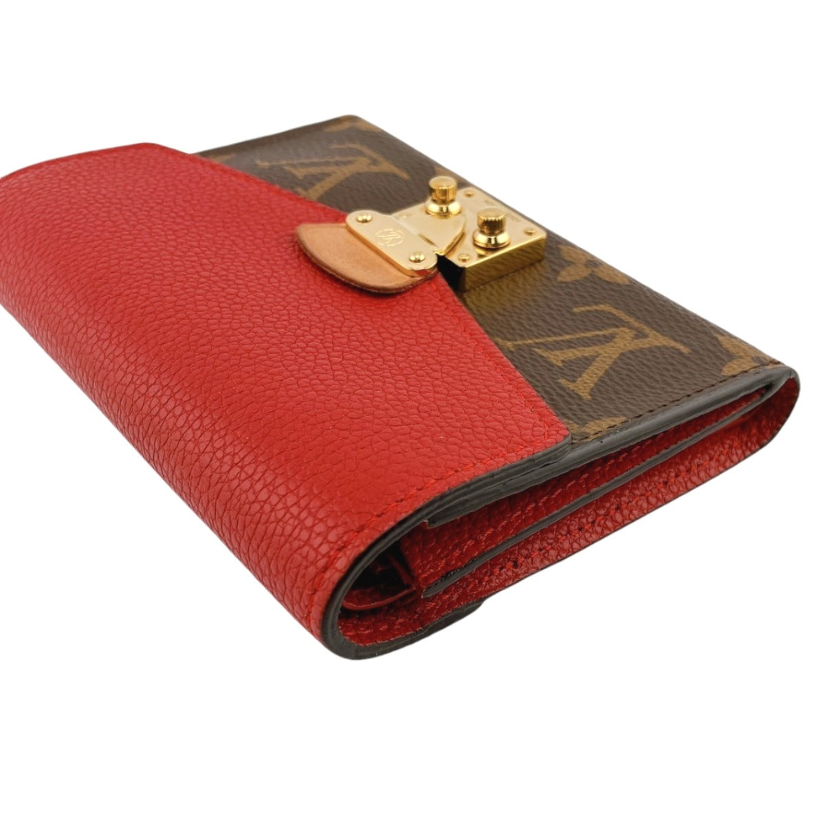 LOUIS VUITTON Tri-fold wallet M67478 Monogram canvas Red Monogram With Coin Pocket