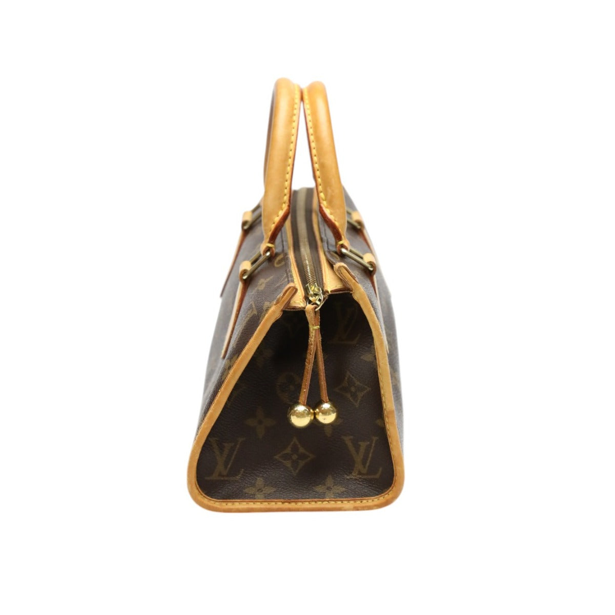 LOUIS VUITTON Handbag M40009 Monogram canvas Brown Handbag Monogram Popan cool Women Used Authentic