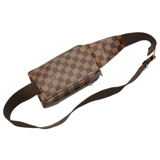LOUIS VUITTON Sling bag N51994 Damier canvas Brown Waist pouch Damier Geronimos unisex(Unisex) Used Authentic