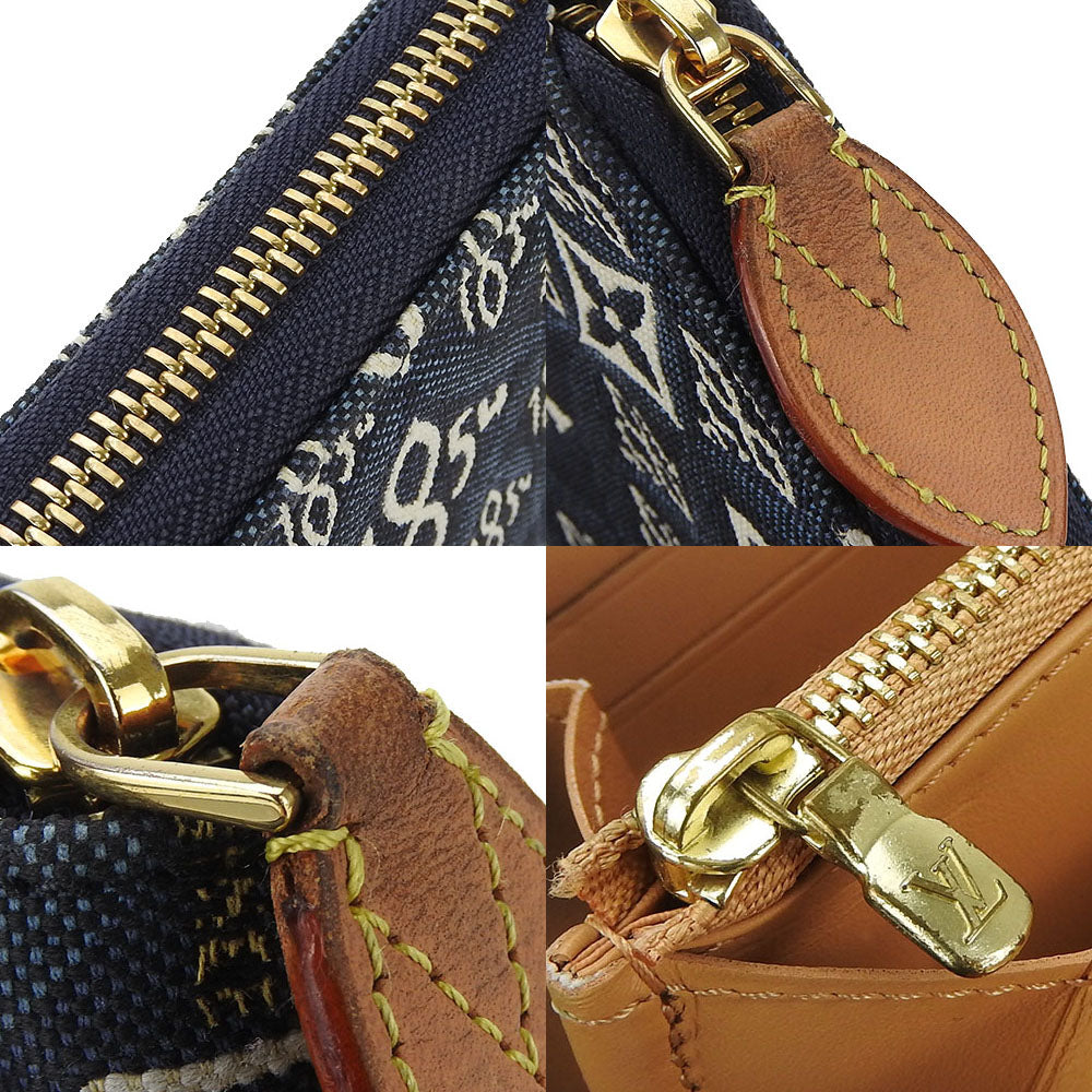 LOUIS VUITTON Long Wallet Purse M80212 Monogram Jaguar blue since1854 Zippy wallet unisex(Unisex) Used Authentic