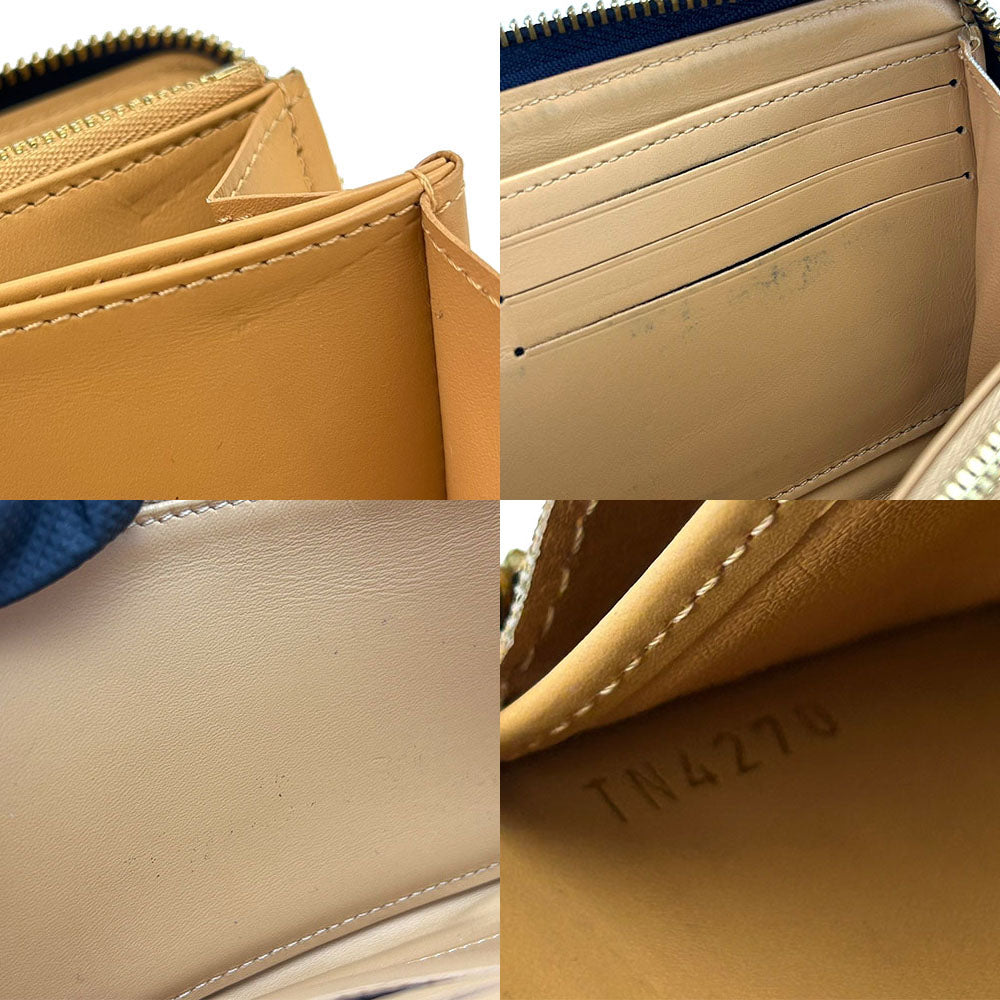LOUIS VUITTON Long Wallet Purse M80212 Monogram Jaguar blue since1854 Zippy wallet unisex(Unisex) Used Authentic