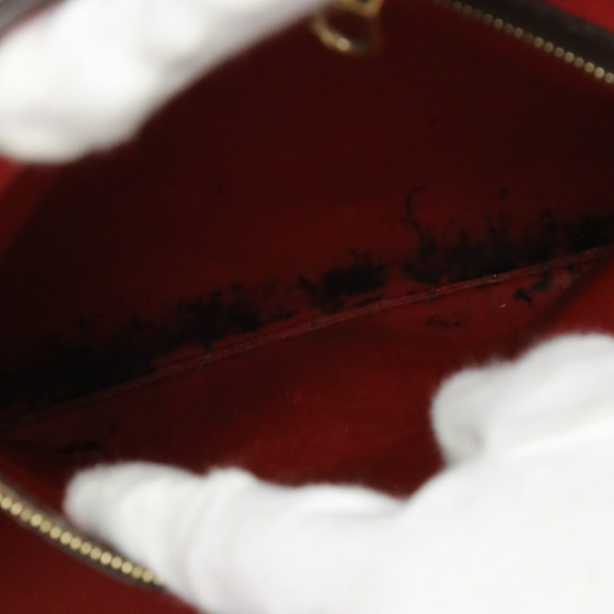 LOUIS VUITTON Tote Bag N51105 Damier canvas, leather Brown Shoulder Damier Neverfull MM Women Used Authentic