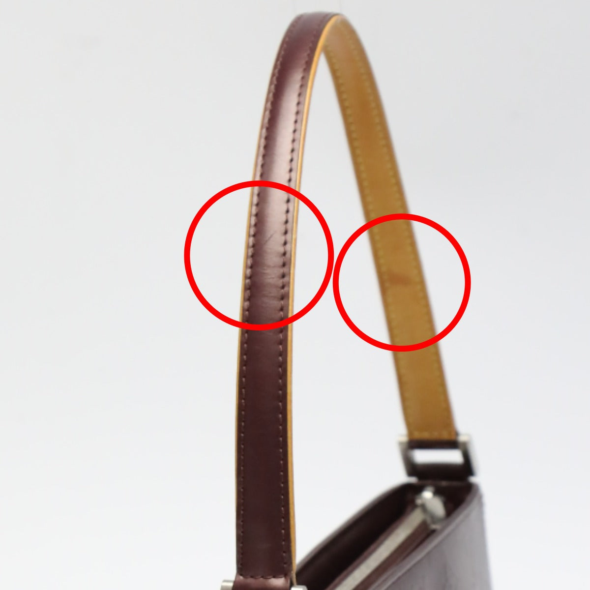 LOUIS VUITTON Handbag M55146 leather Viole Mini bag Monogram mat Faula Women Used Authentic