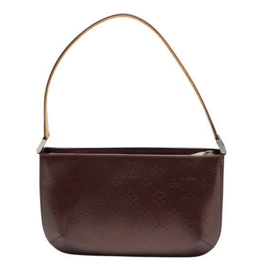 LOUIS VUITTON Handbag M55146 leather Viole Mini bag Monogram mat Faula Women Used Authentic