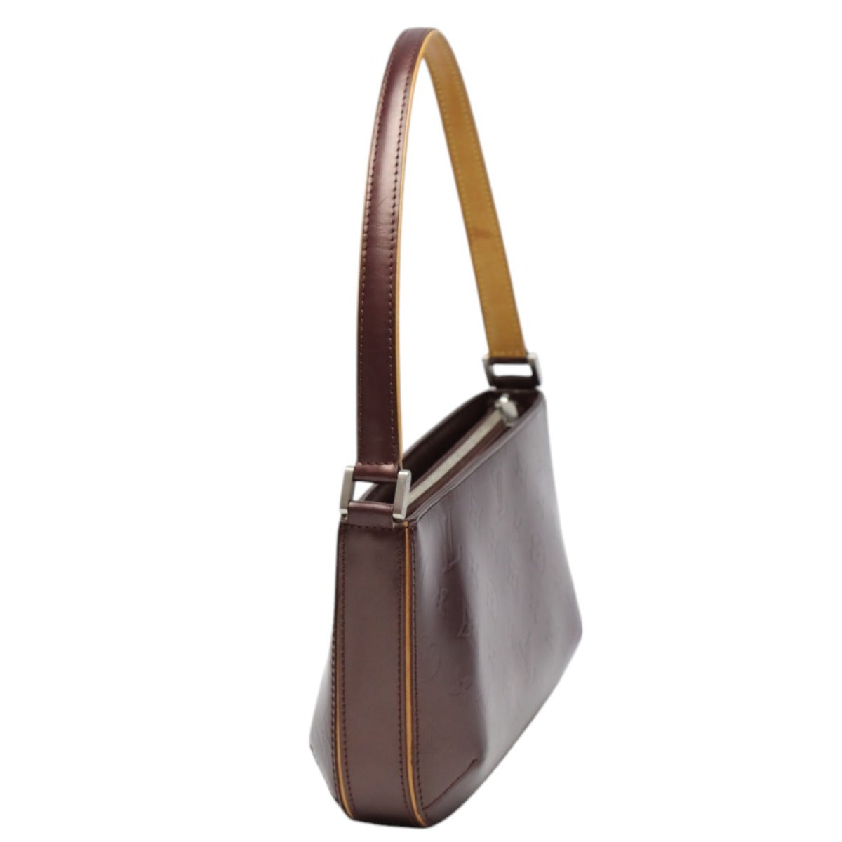 LOUIS VUITTON Handbag M55146 leather Viole Mini bag Monogram mat Faula Women Used Authentic