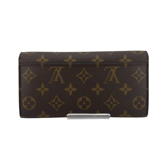 LOUIS VUITTON Long Wallet Purse M60531 Monogram canvas Brown Wallet Monogram Portefeuille Sara Women Used Authentic