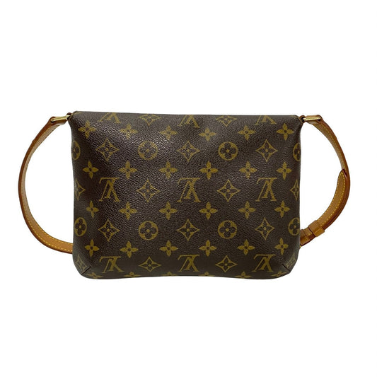 LOUIS VUITTON Shoulder Bag M511257 Leather, PVC Brown Musette tango short Women Used Authentic