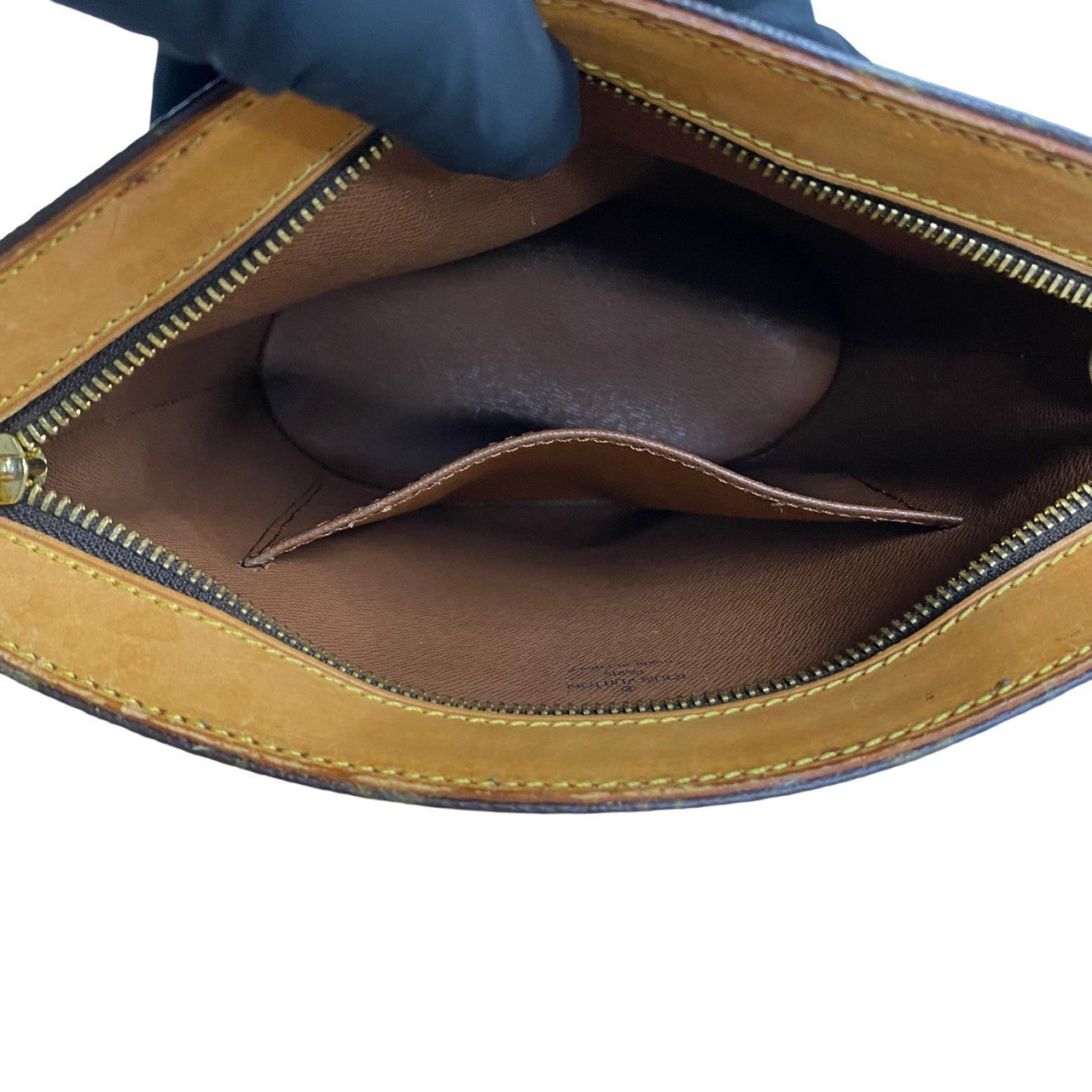 LOUIS VUITTON Shoulder Bag M51290 Leather, PVC Brown Monogram Drouot Women Used Authentic