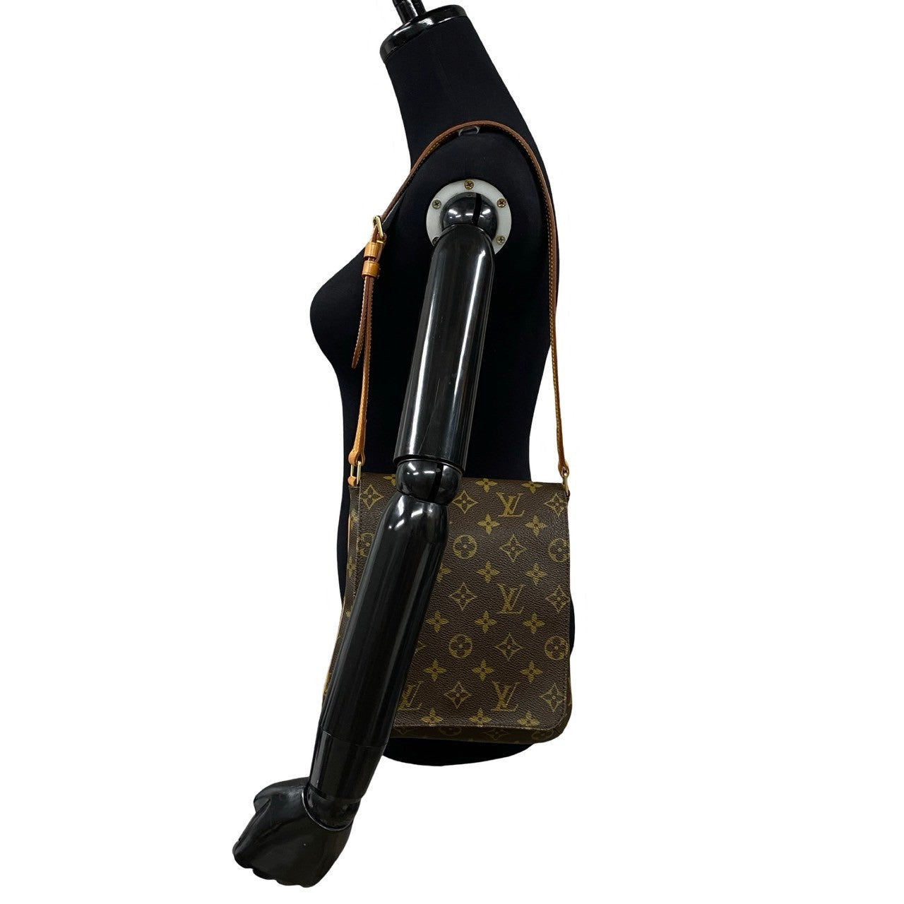 LOUIS VUITTON Shoulder Bag M51258 Leather, PVC Brown Monogram Musette Salsa Women(Unisex) Used Authentic