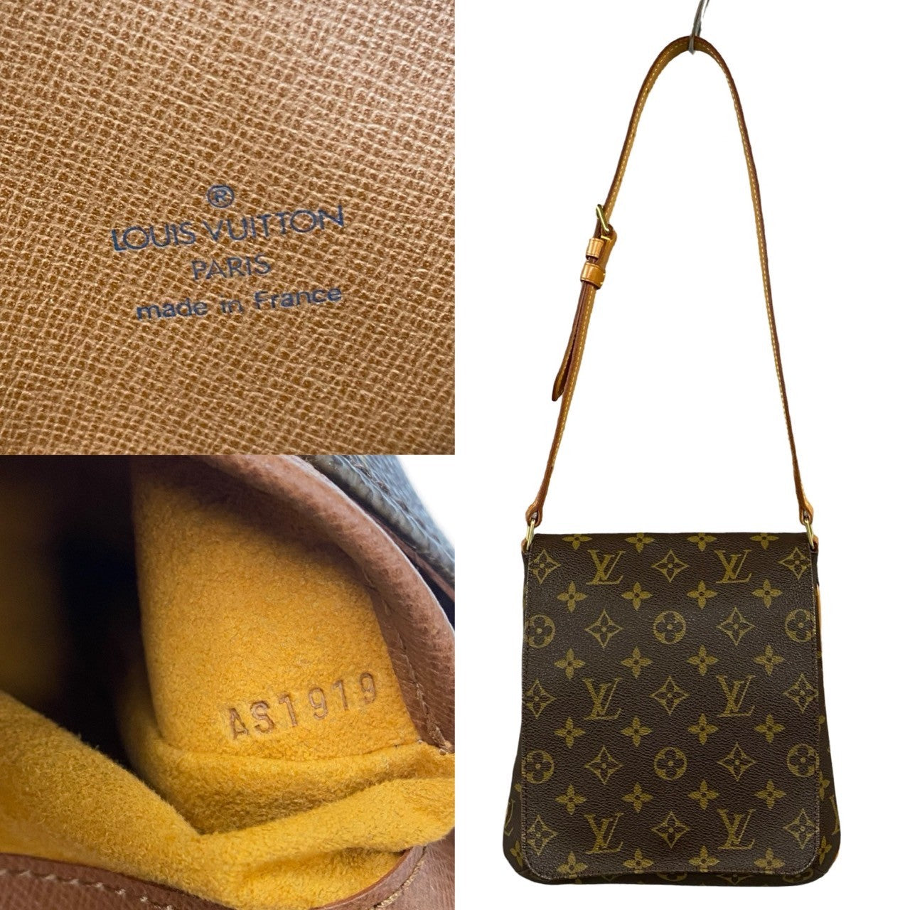 LOUIS VUITTON Shoulder Bag M51258 Leather, PVC Brown Monogram Musette Salsa Women(Unisex) Used Authentic