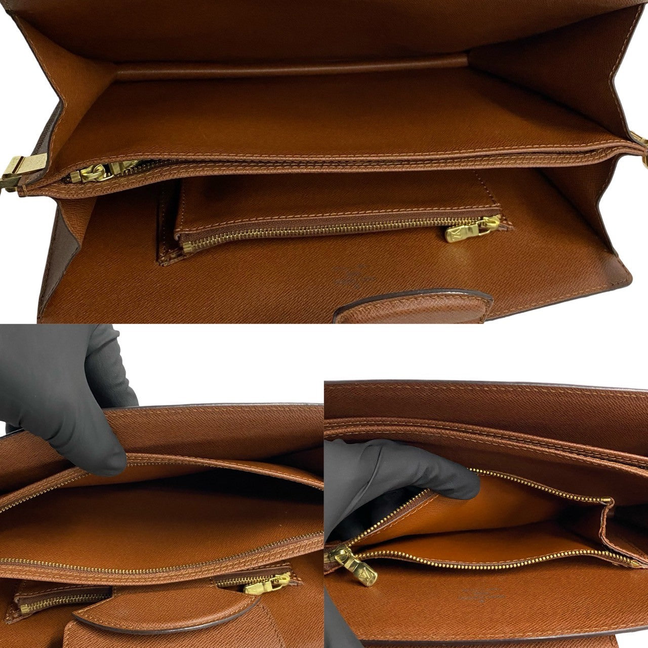 LOUIS VUITTON Shoulder Bag M51375 Leather, PVC Brown Monogram Kurcell mens(Unisex) Used Authentic