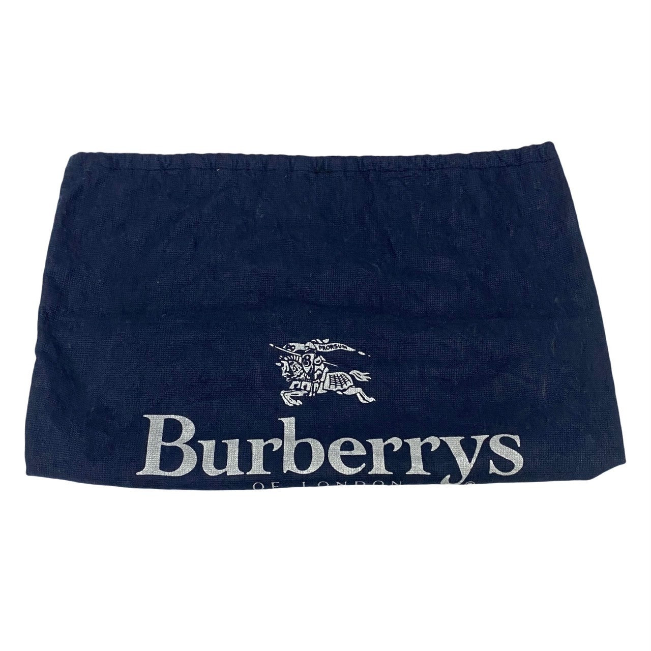 BURBERRY Tote Bag leather Red Shadow Horse logo Metal Women Used Authentic