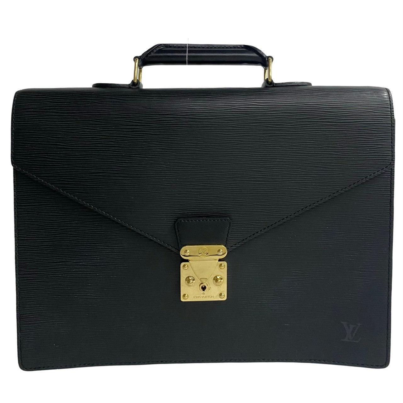 LOUIS VUITTON Business bag M54412 leather black Epi Cerviet ambassador mens Used Authentic