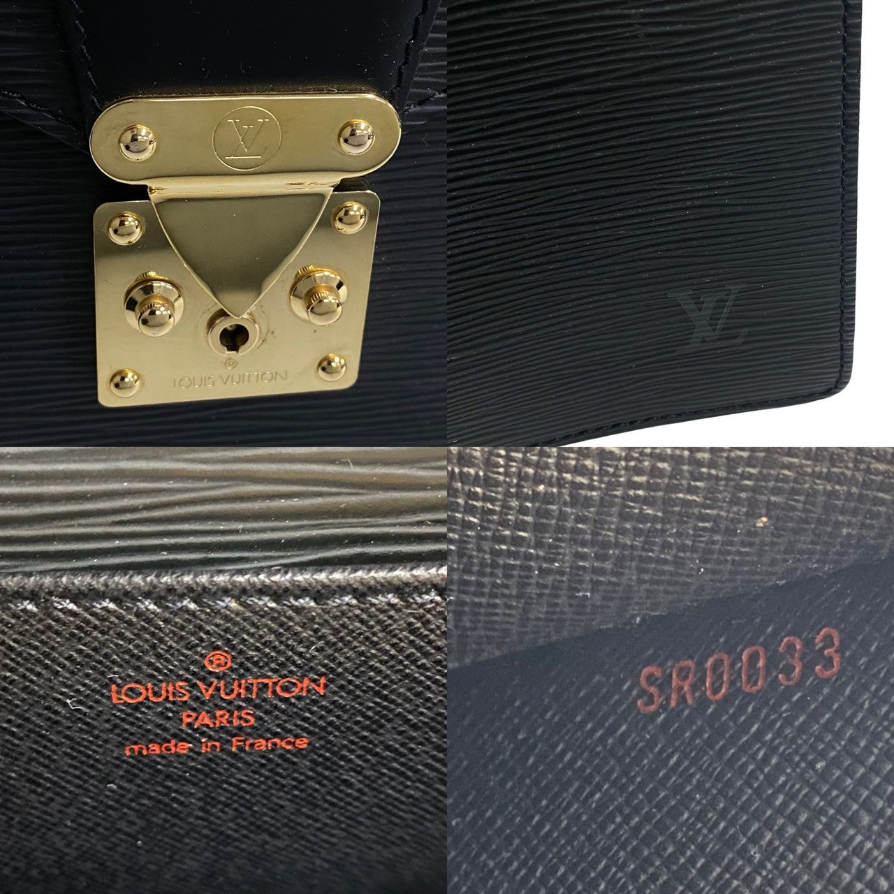 LOUIS VUITTON Business bag M54412 leather black Epi Cerviet ambassador mens Used Authentic