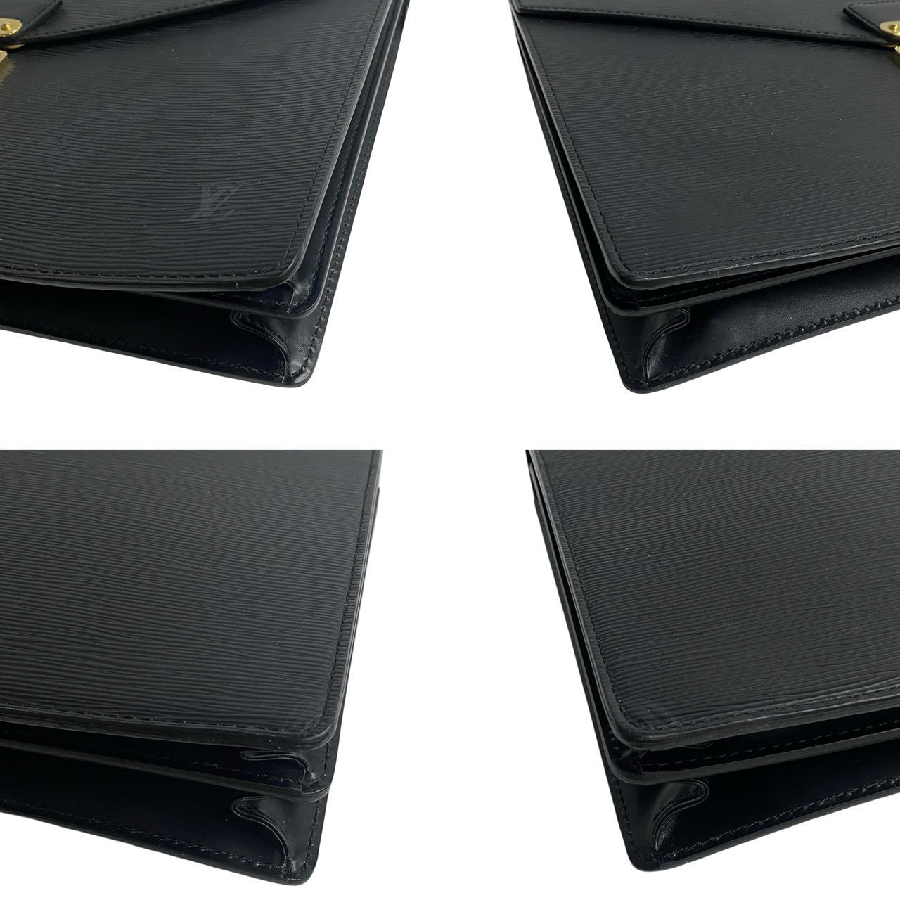 LOUIS VUITTON Business bag M54412 leather black Epi Cerviet ambassador mens Used Authentic