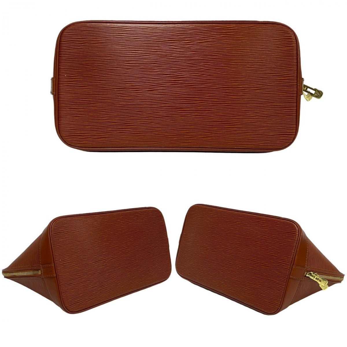 LOUIS VUITTON Handbag M52143 Epi Leather Brown Epi Alma