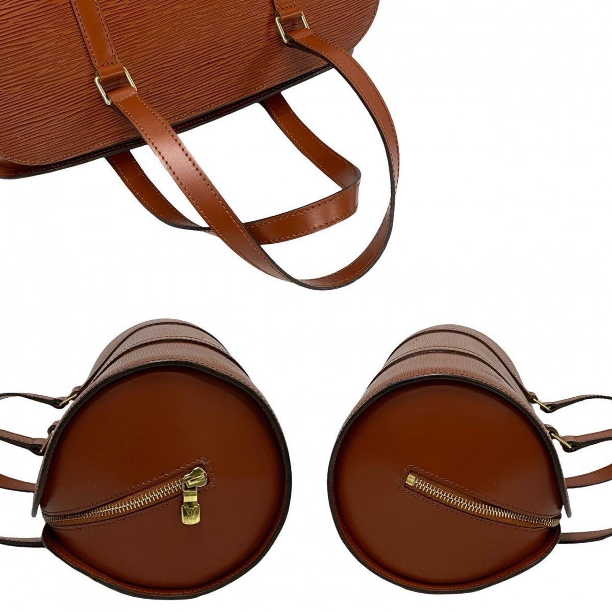 LOUIS VUITTON Handbag M52223 Epi Leather Brown Epi Suflo Women Used Authentic