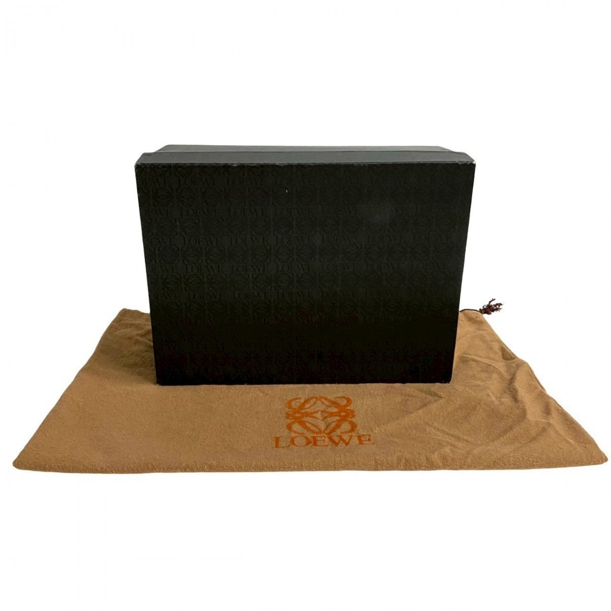 LOEWE Shoulder Bag leather Navy Anagram logo Women(Unisex) Used Authentic