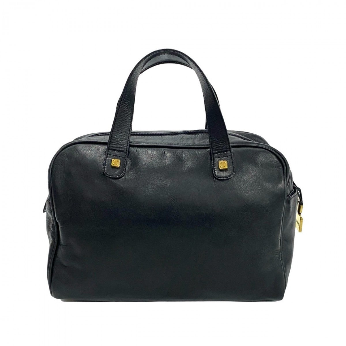 LOEWE Handbag leather black Anagram logo Amazonas Women Used Authentic