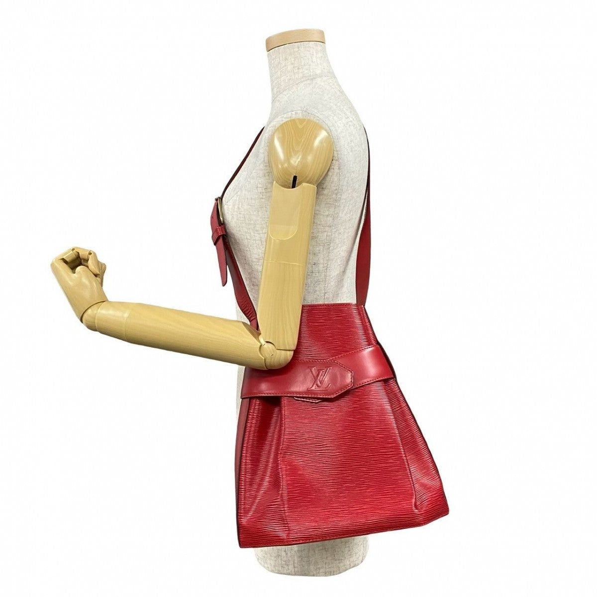 LOUIS VUITTON Shoulder Bag M80207 Epi Leather Red Epi Sac de Paul PM Women Used Authentic