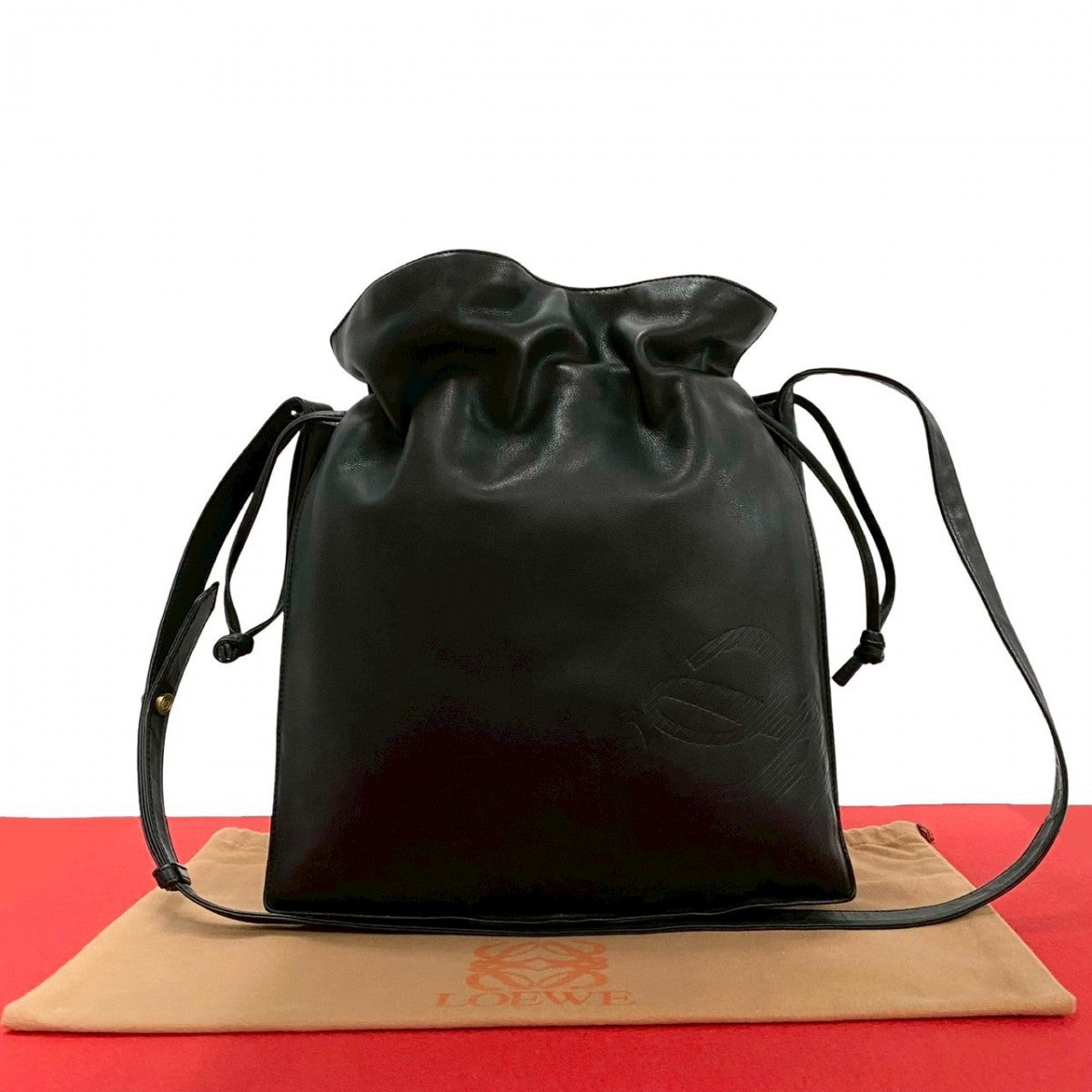 LOEWE Shoulder Bag leather black