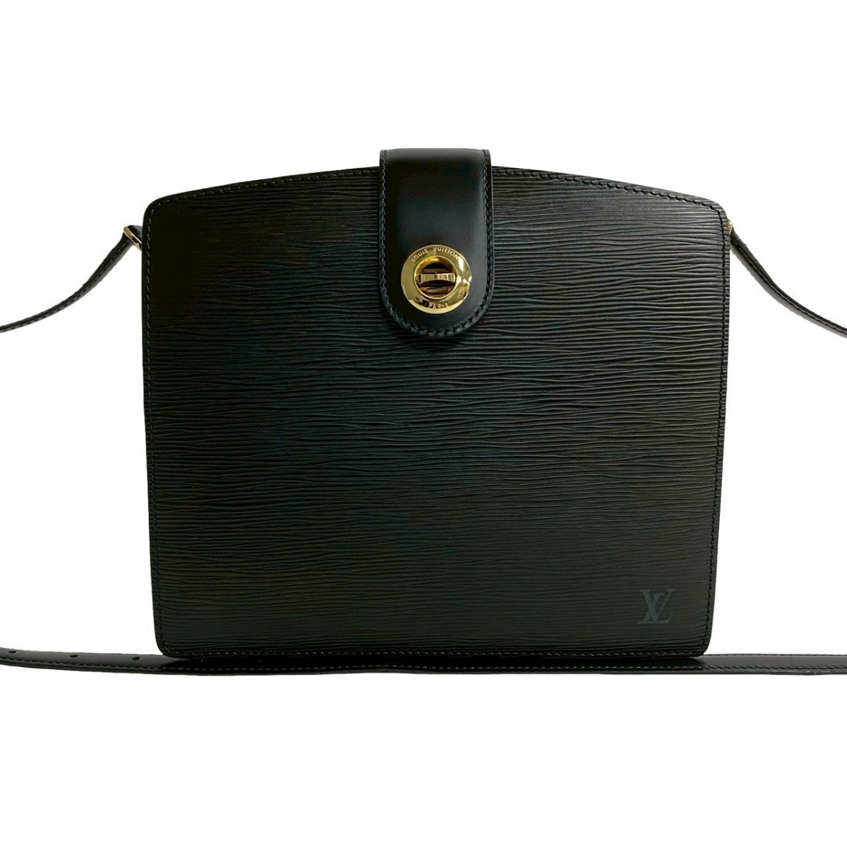 LOUIS VUITTON Shoulder Bag M52342 leather black Epi Capuchin Women Used Authentic