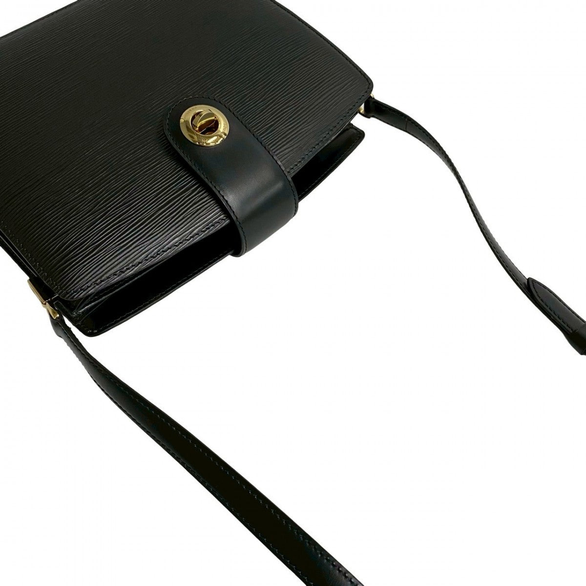 LOUIS VUITTON Shoulder Bag M52342 leather black Epi Capuchin Women Used Authentic