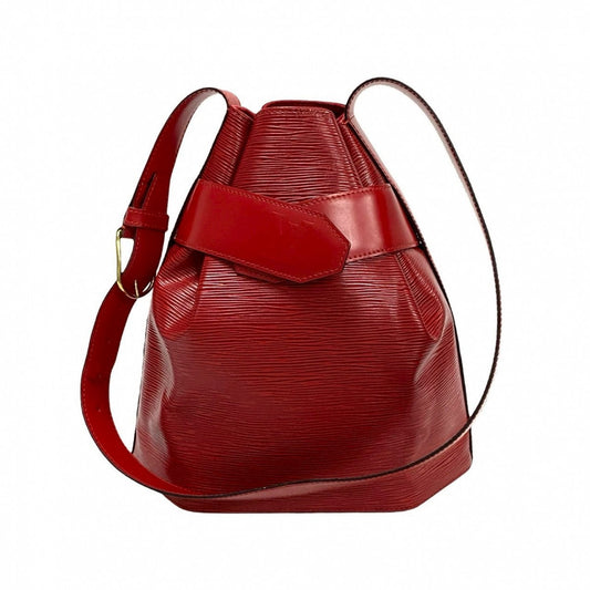 LOUIS VUITTON Shoulder Bag M80157 Epi Leather Red Epi Sac De Paul PM Women Used Authentic