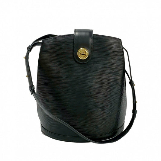 LOUIS VUITTON Shoulder Bag M52252 Epi Leather black Epi Cluny