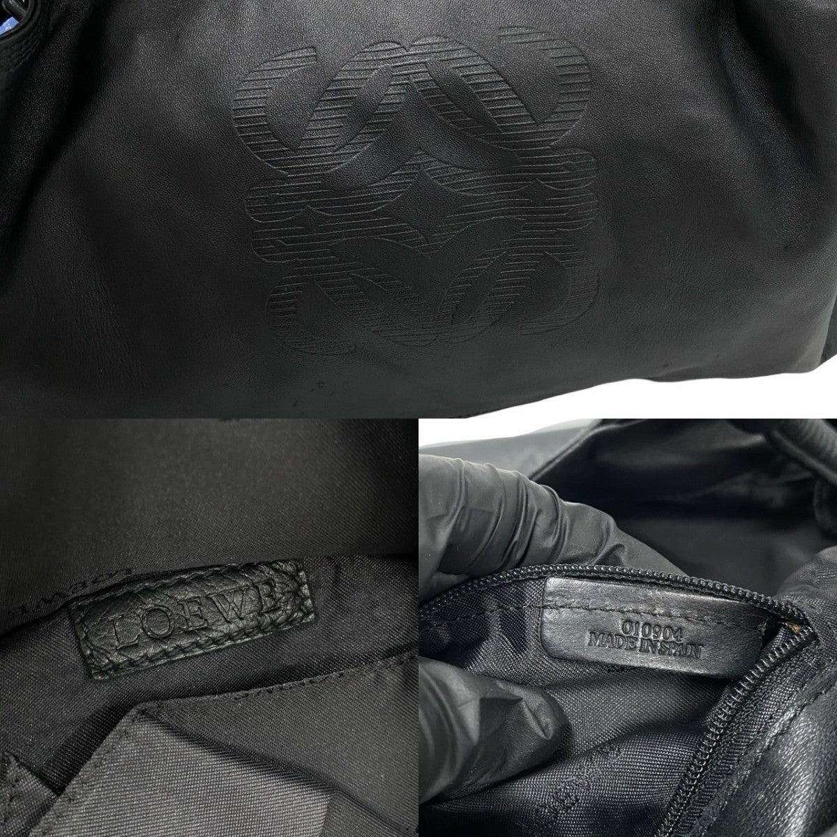 LOEWE Handbag leather black Nappa Aire