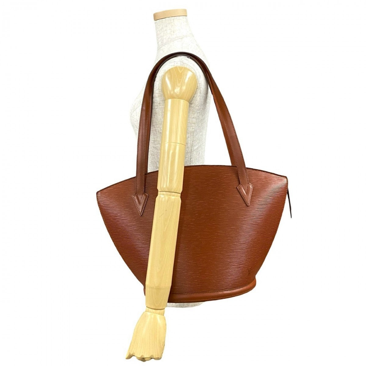 LOUIS VUITTON Tote Bag M52263 Epi Leather Brown Epi Sunjack shopping Women Used Authentic