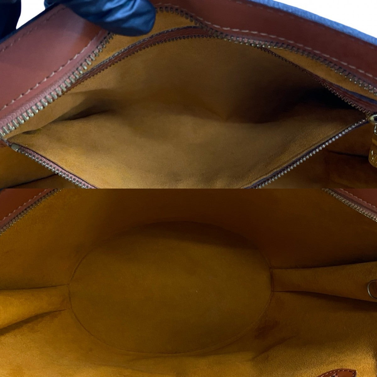 LOUIS VUITTON Tote Bag M52263 Epi Leather Brown Epi Sunjack shopping Women Used Authentic