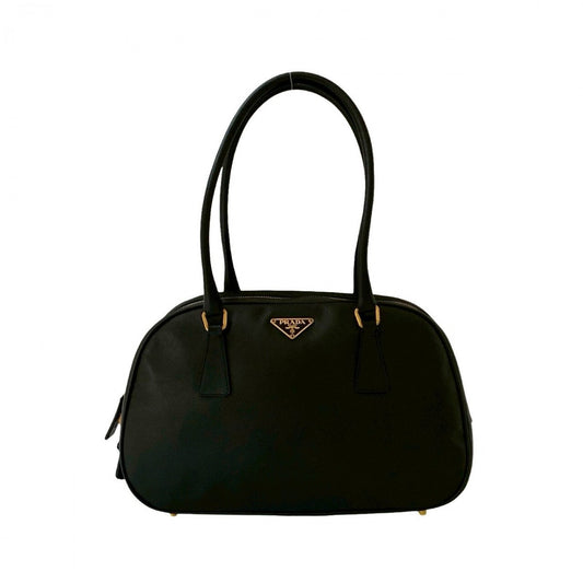 PRADA Handbag leather black