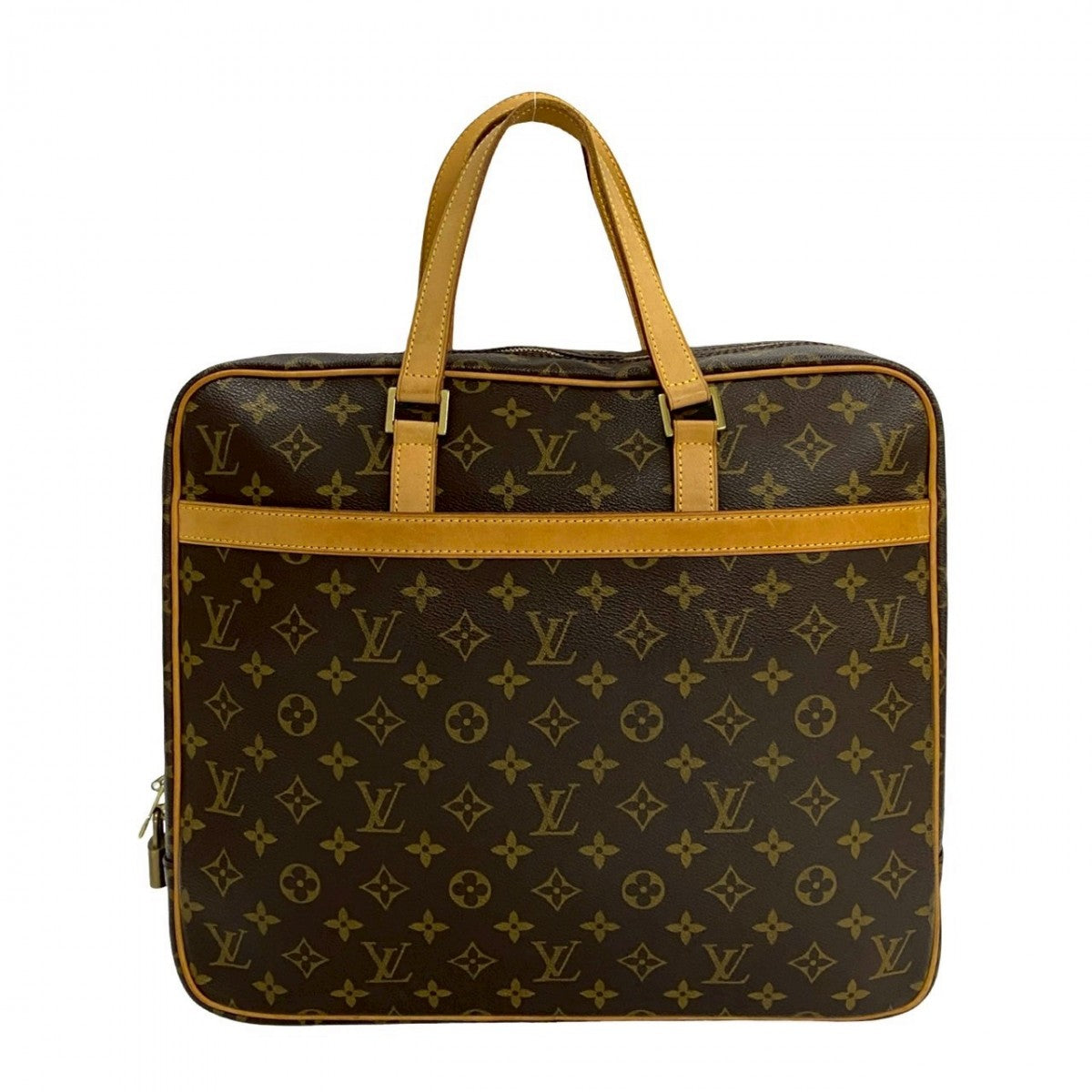 LOUIS VUITTON Business bag M53343 Leather, PVC Brown Monogram Portodocument Pegasus mens Used Authentic