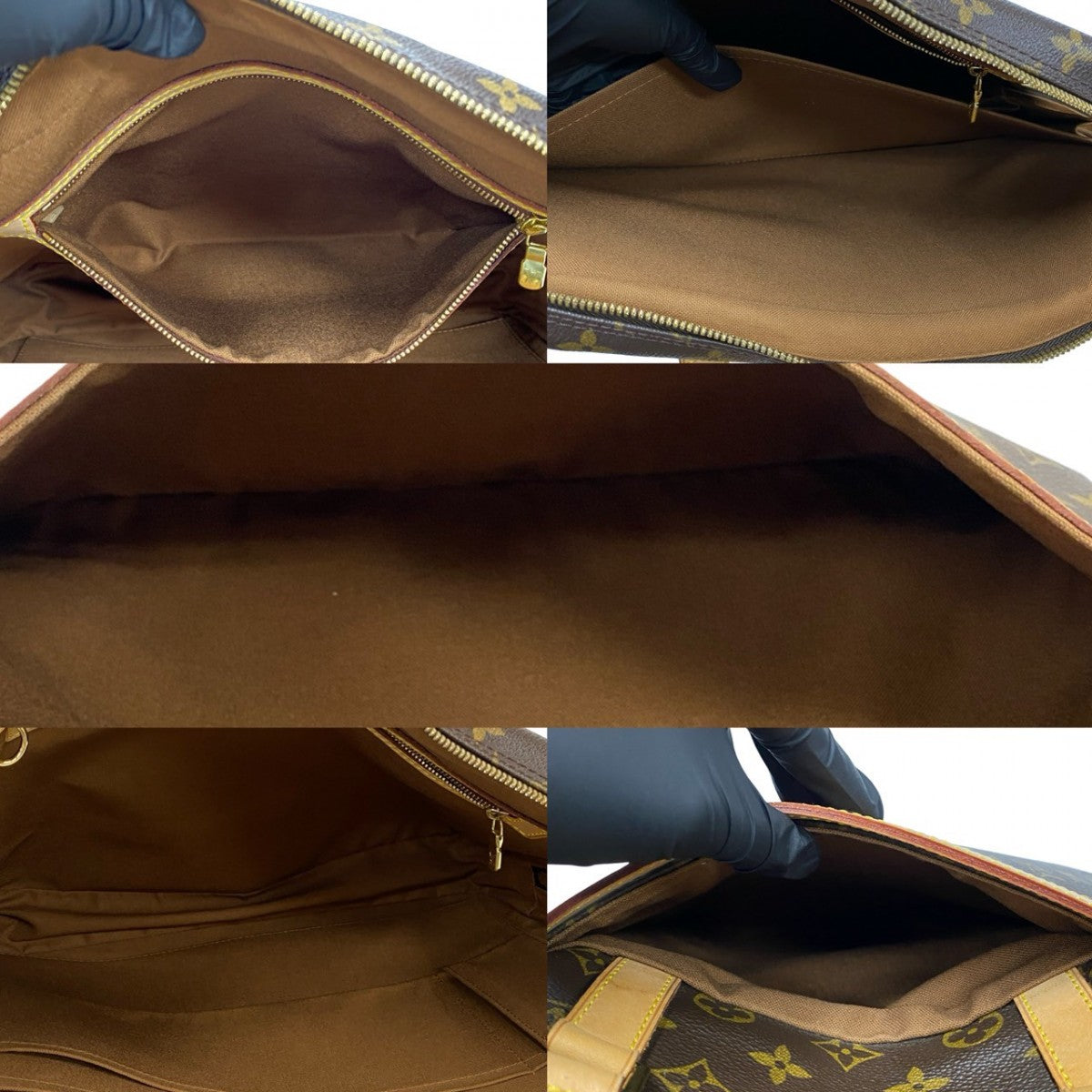LOUIS VUITTON Business bag M53343 Leather, PVC Brown Monogram Portodocument Pegasus mens Used Authentic