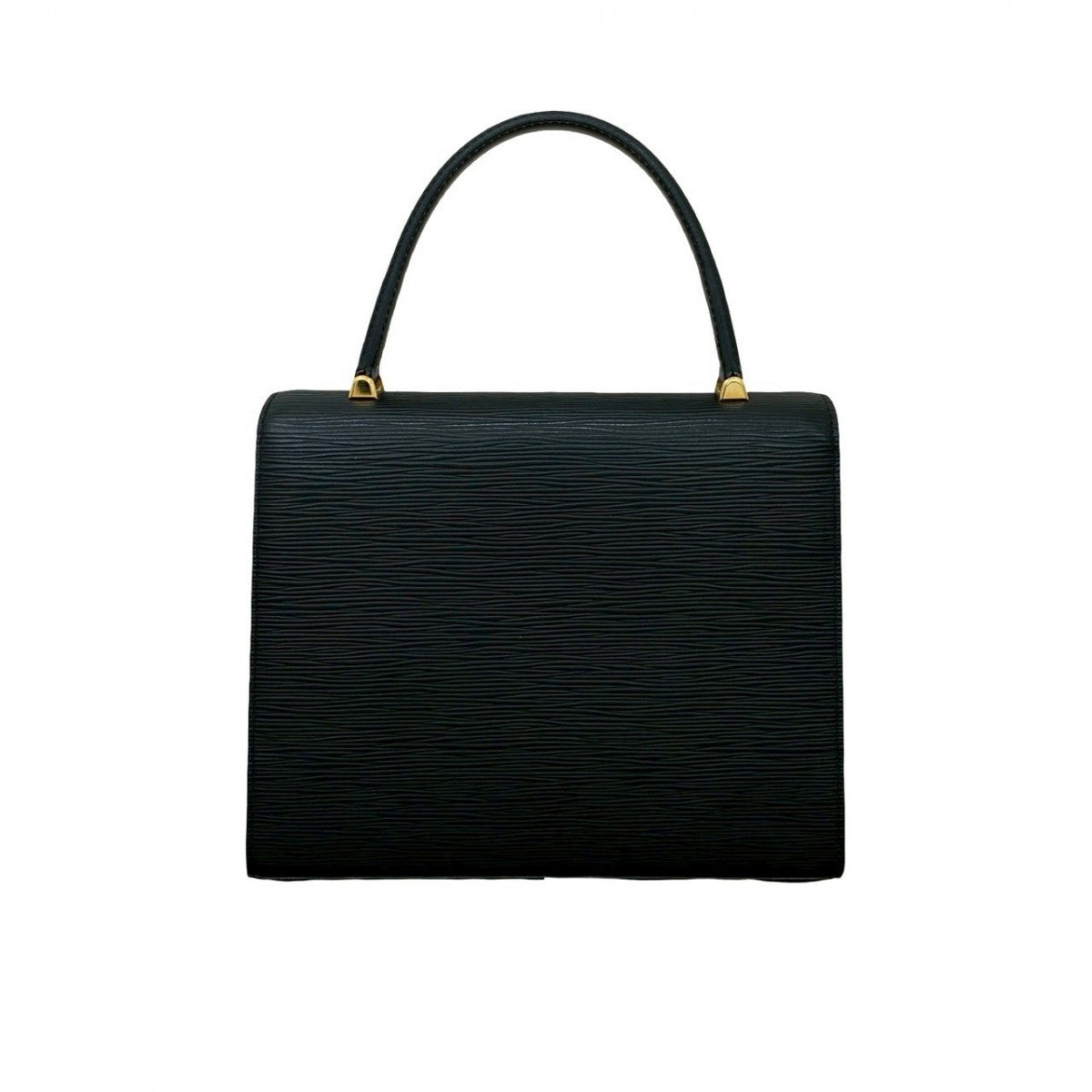 LOUIS VUITTON Handbag M52372 leather black Epi Malesherbes Women Used Authentic