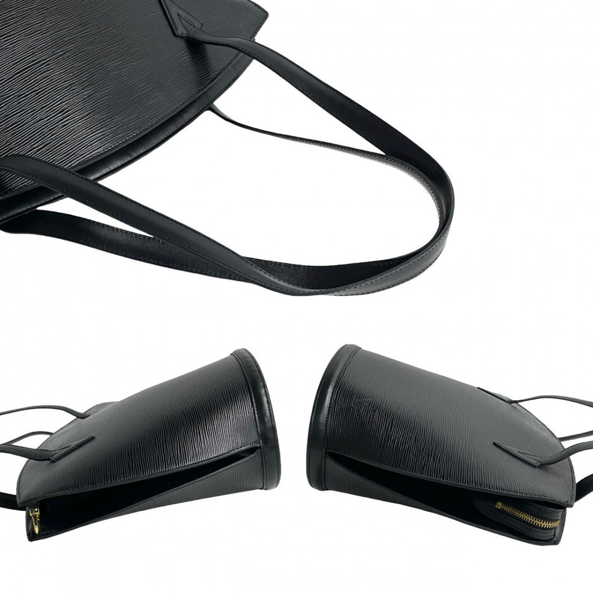 LOUIS VUITTON Tote Bag M52264 Epi Leather black Epi Sunjack shopping Women Used Authentic
