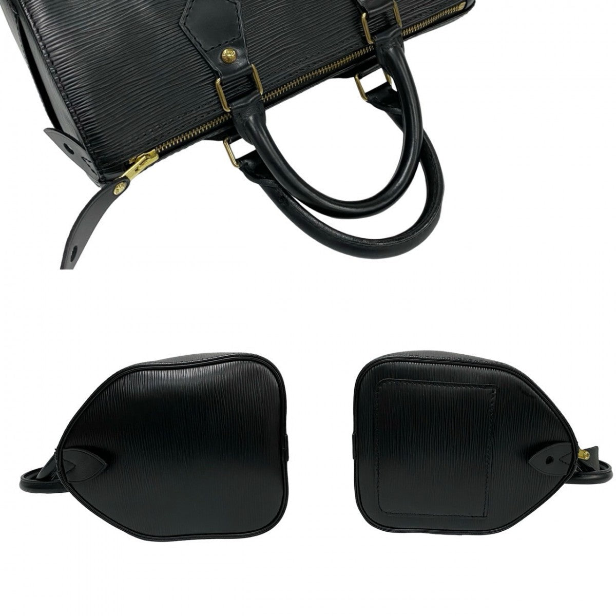 LOUIS VUITTON Handbag M43012 leather black Epi Speedy 25