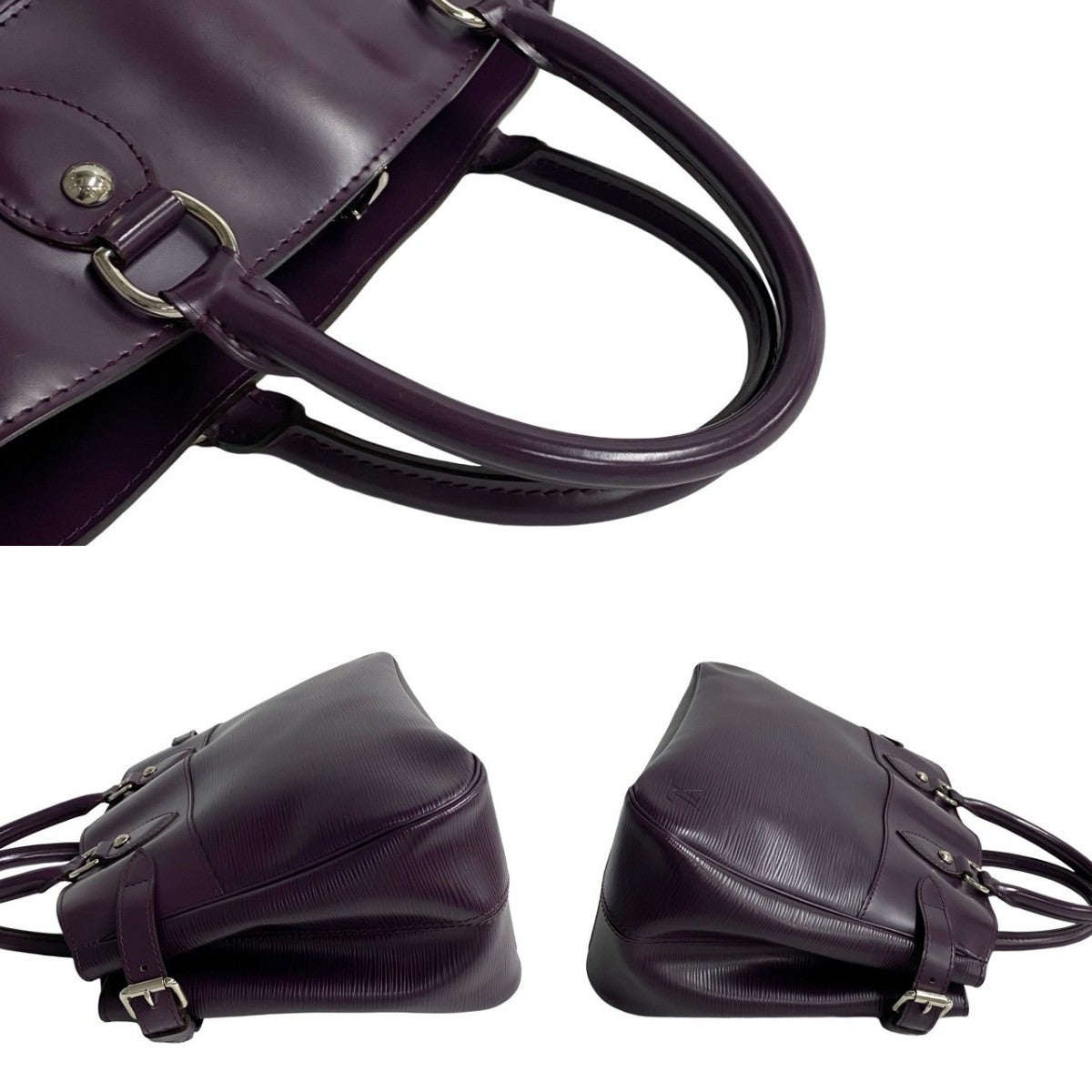LOUIS VUITTON Handbag M5926K Epi Leather purple Epi Passy PM Women Used Authentic