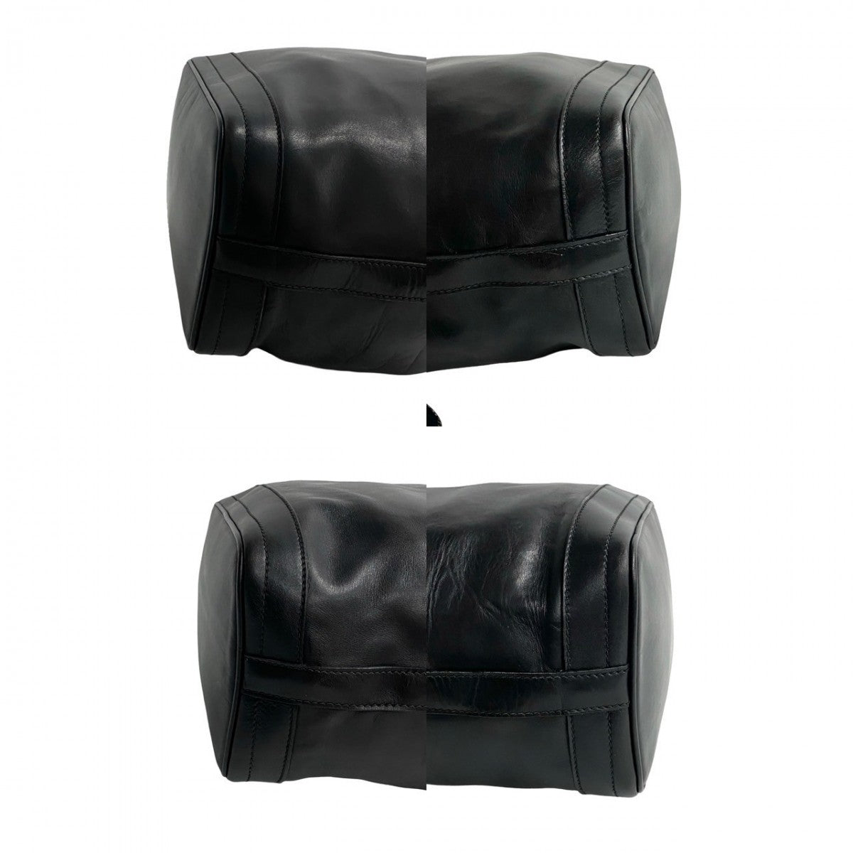 GUCCI Shoulder Bag leather black Old Gucci