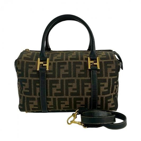 FENDI Shoulder Bag leather Brown