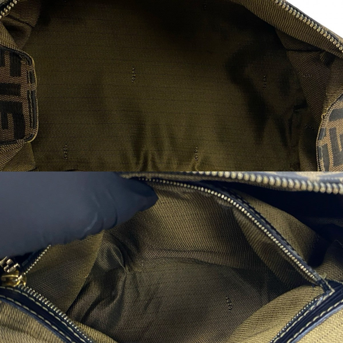 FENDI Shoulder Bag leather Brown
