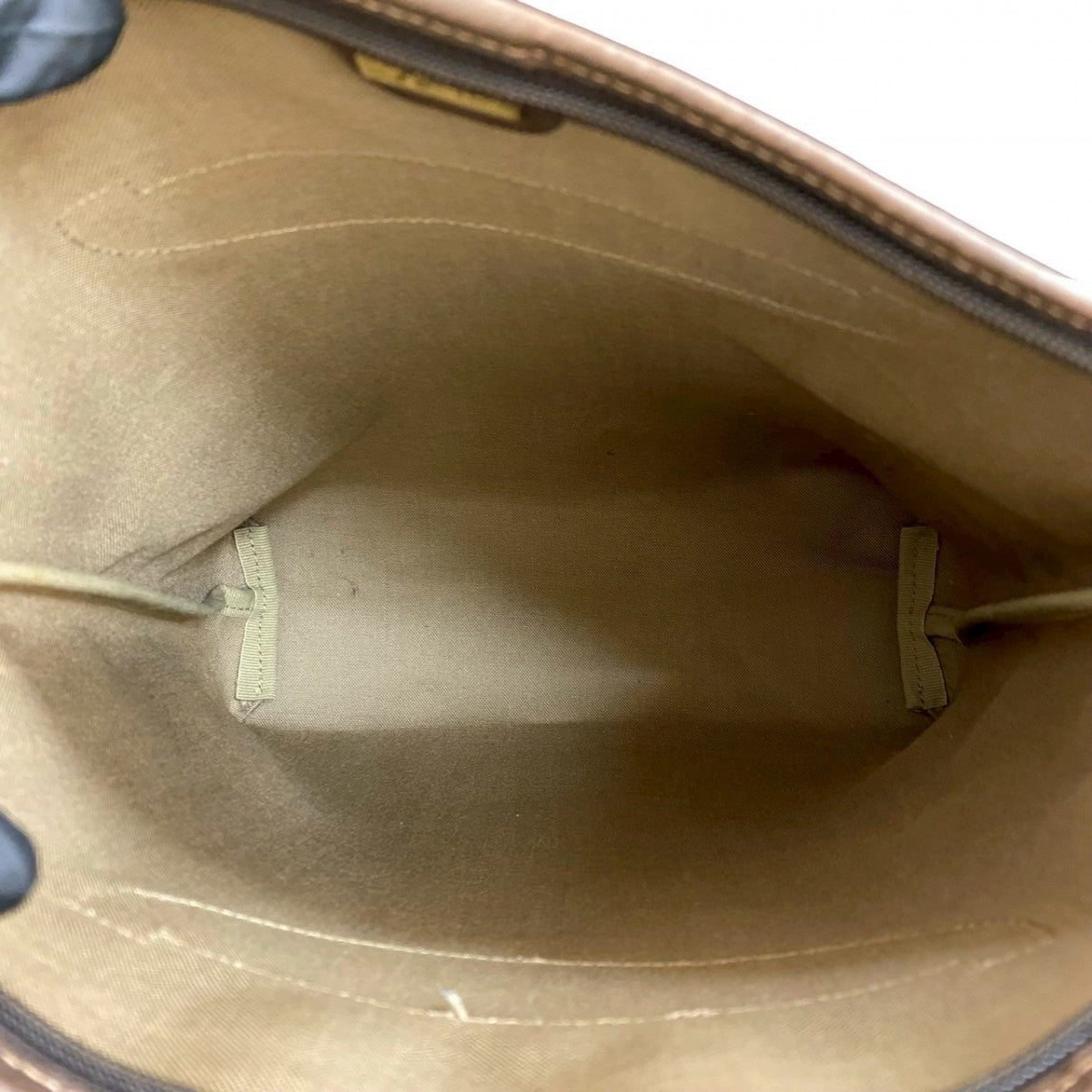 GUCCI Tote Bag Leather, PVC Brown GG logo Metal Women Used Authentic