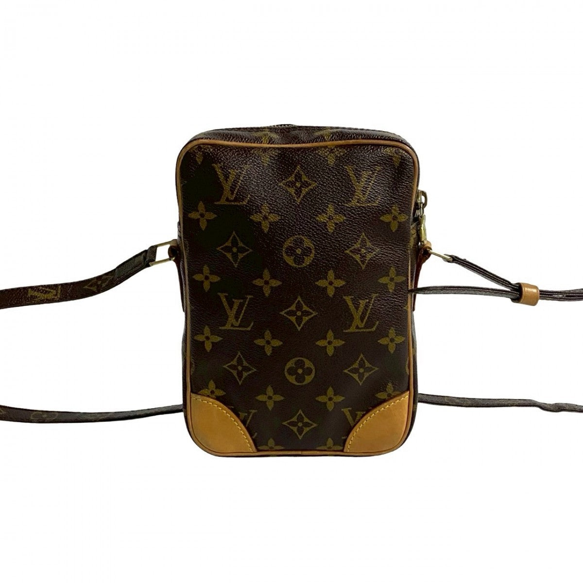 LOUIS VUITTON Shoulder Bag M45266 Leather, PVC Brown Monogram Danube mens(Unisex) Used Authentic