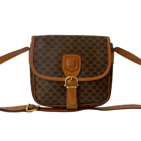 CELINE Shoulder Bag leather Brown