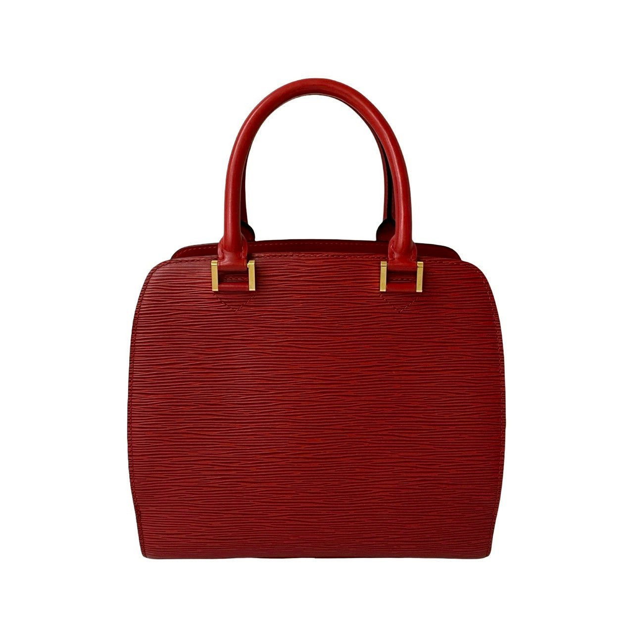LOUIS VUITTON Handbag leather Red Epi Ponneuf