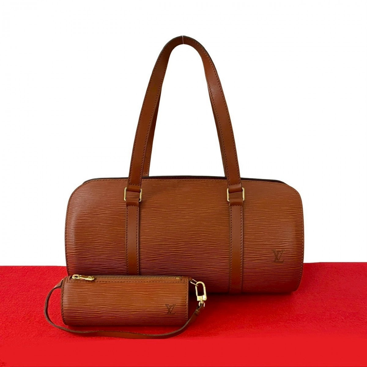 LOUIS VUITTON Handbag M52223 leather Brown Epi Suflo