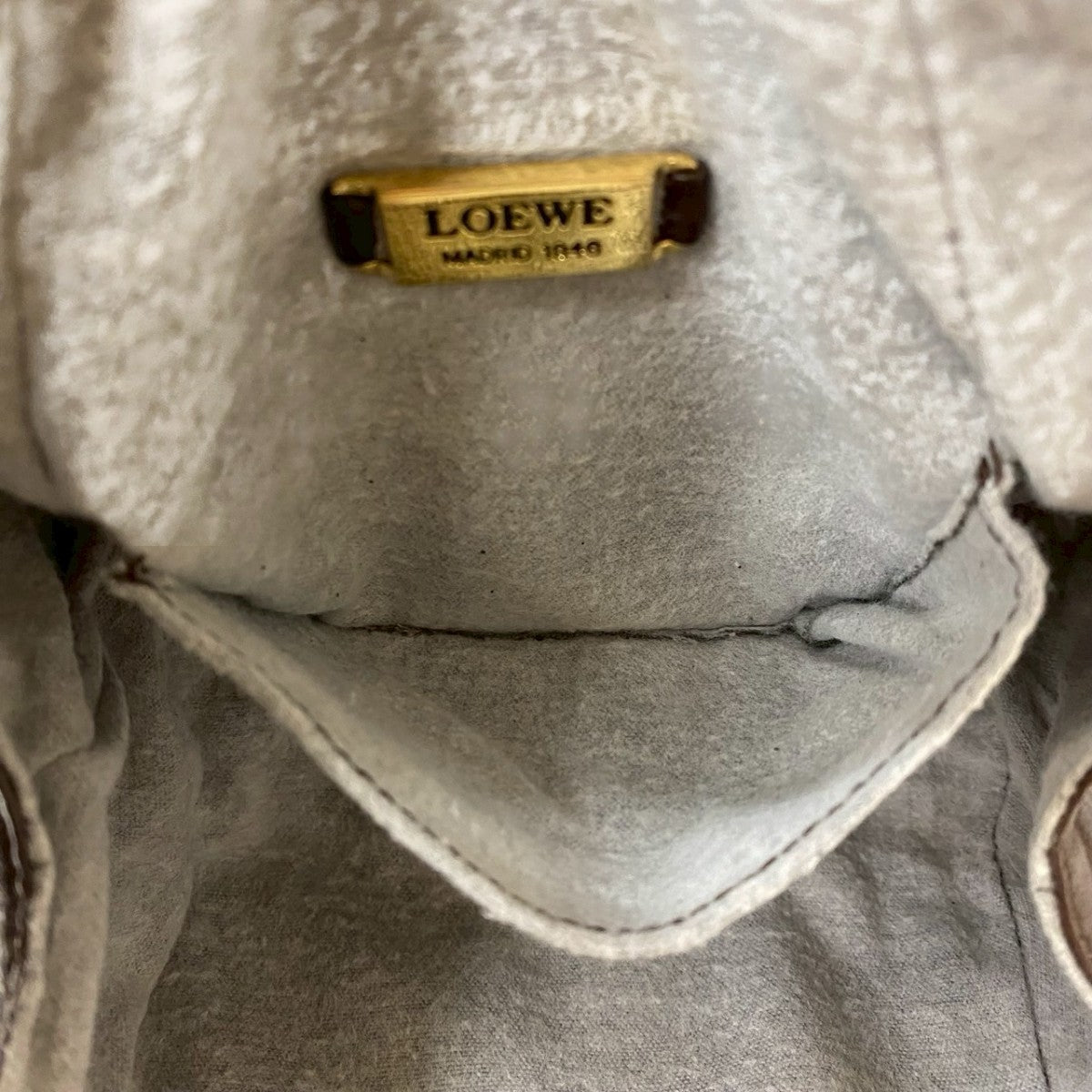 LOEWE Shoulder Bag leather Brown