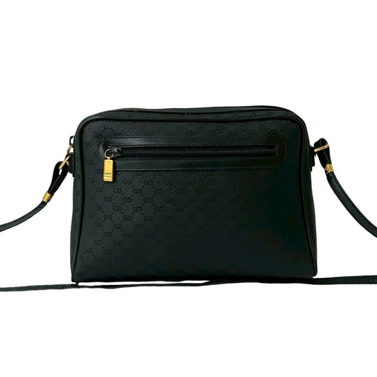 GUCCI Shoulder Bag leather black