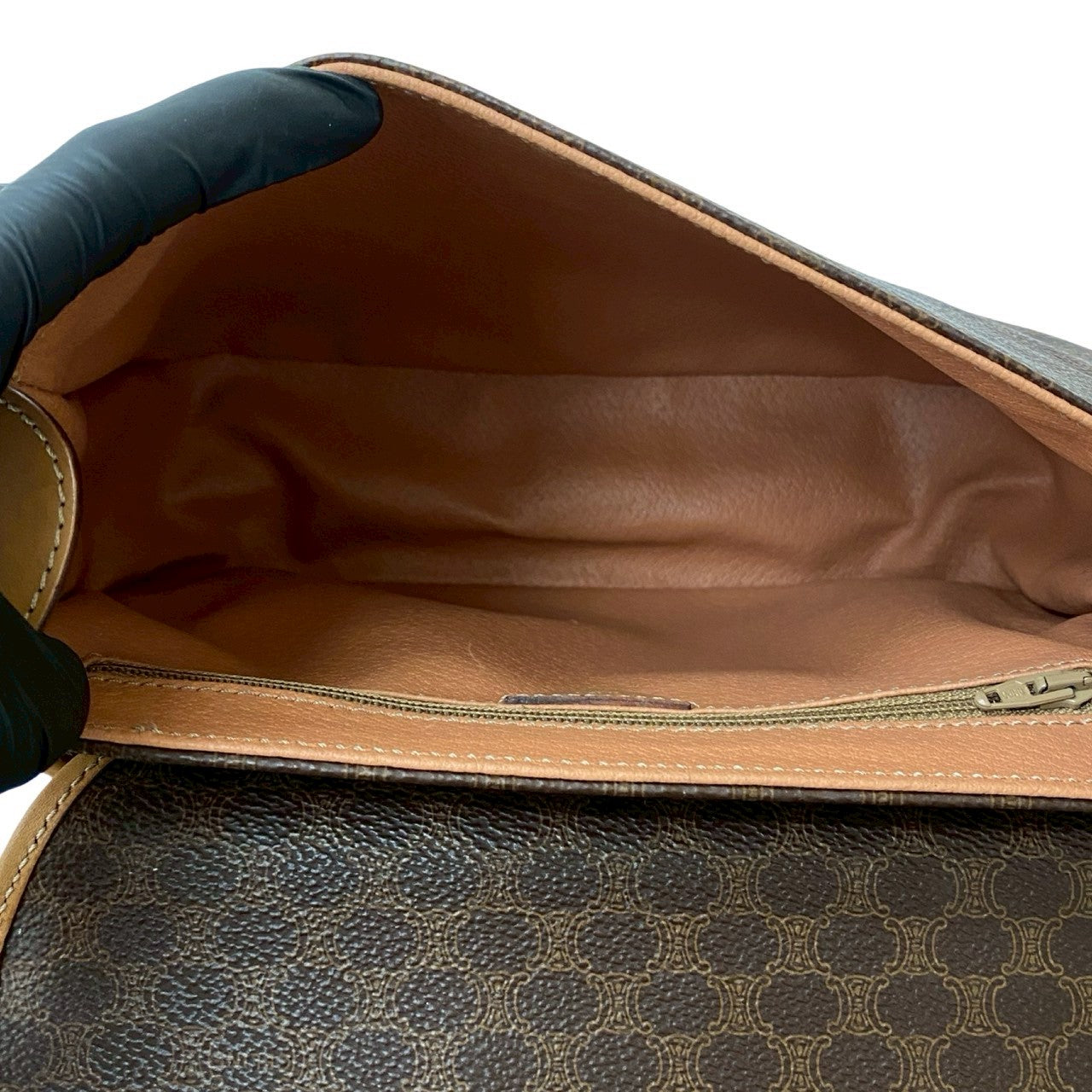 CELINE Shoulder Bag leather Brown
